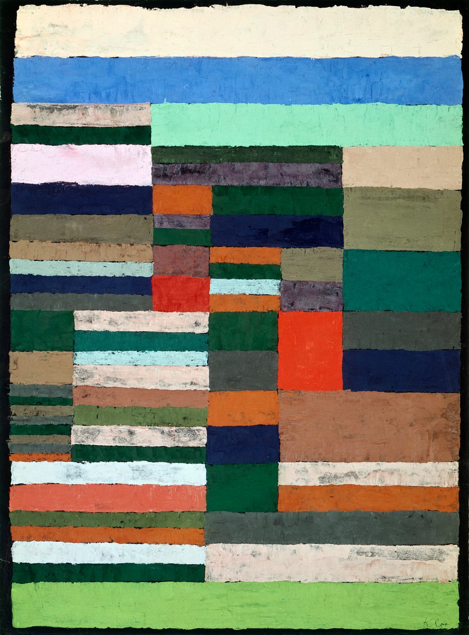 Individualized altimetry of stripes - Paul Klee 1930